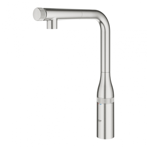 Grohe Essence SmartControl Mosogató csaptelep SmartControl vezérléssel, matt szuperacél 31615DC0