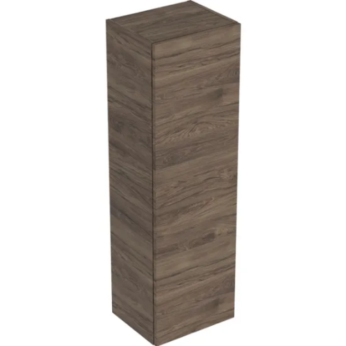 Geberit Smyle Square középmagas szekrény, egy ajtóval, 36x118x29.9cm, melaminos faszerkezet feketedió hickory 500.361.JR.1