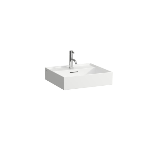 Laufen KARTELL BY LAUFEN 50x46 cm mosdó, alsó felülete csiszolt, fehér LCC felülettel H8163324001041