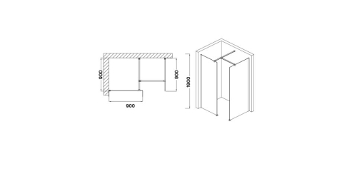 Wellis Astro 140 zuhanyfal kombi Easy Clean WC00491