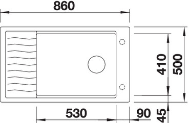 BLANCO ELON XL 8 S gránit mosogató, fehér 524874