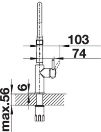 BLANCO CATRIS-S Flexo mosogató csaptelep 525791