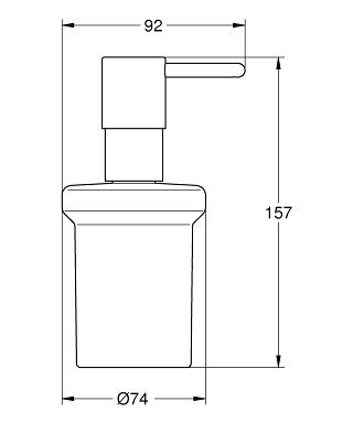 Grohe Essentials szappanadagoló matt hard grafit 40394AL1