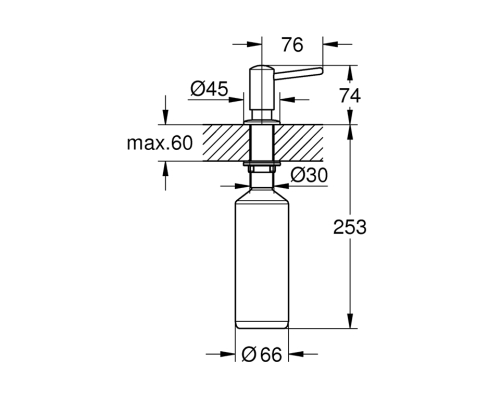 Grohe Contemporary szappanadagoló matt szuperacél 40536DC0