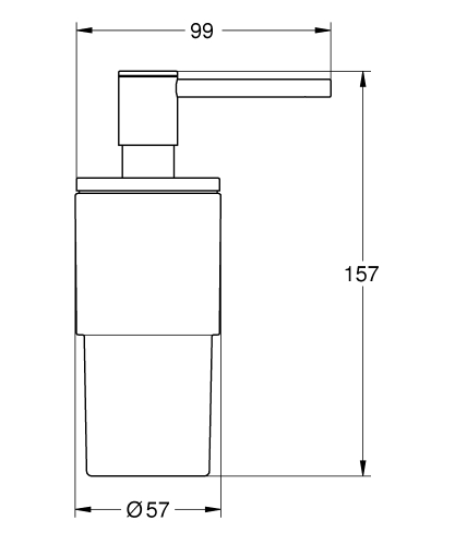 Grohe Atrio szappanadagoló matt szuperacél 40306DC3