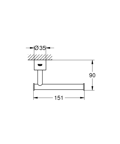 Grohe Atrio wc papír tartó 40313003