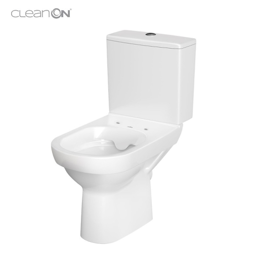 Cersanit City perem nélküli monoblokkos wc lassú záródású wc ülőkével K35-036