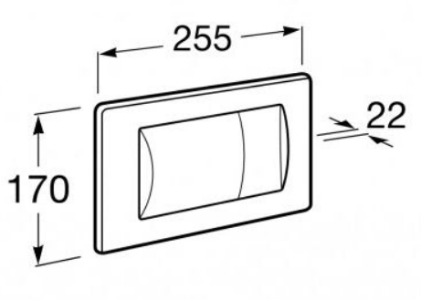 Roca PL62-B dupla nyomólap fehér A8901160B0