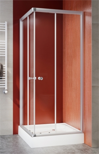 Sanimix szögletes zuhanykabin matt profil, zuhanytálca nélkül 90x90 cm 22.1512TN-90