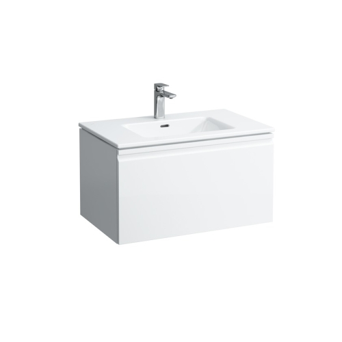 Laufen Pro S mosdó alsószekrénnyel belső fiókkal 80x50 cm, fényes fehér H8609644751041