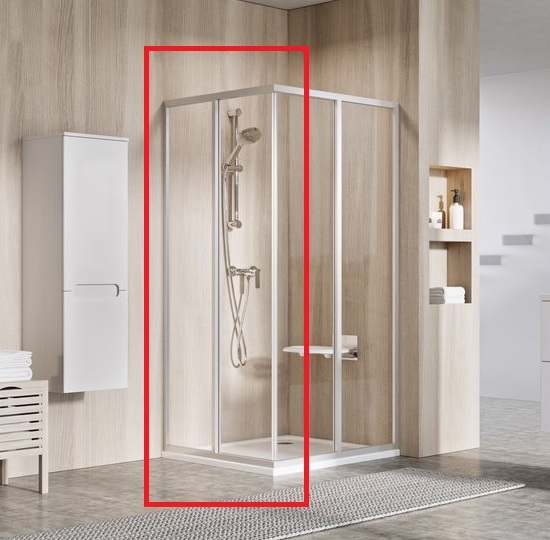 Ravak Supernova zuhanykabin SRV2-100 S fehér+transzparent üveg 14VA01O2Z1