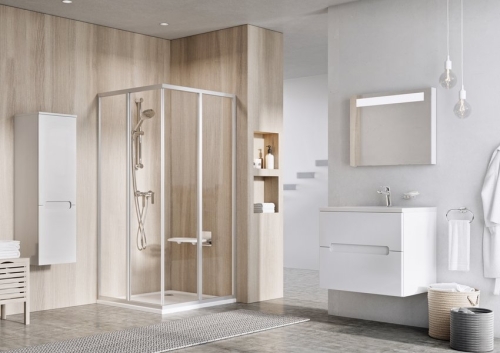 Ravak Supernova zuhanykabin SRV2-100 S fehér+transzparent üveg 14VA01O2Z1