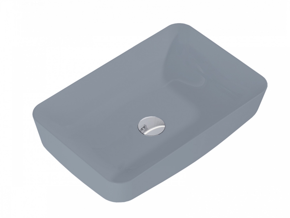 AREZZO design Nomia pultra ültethető mosdó ezüstszürke AR-145087