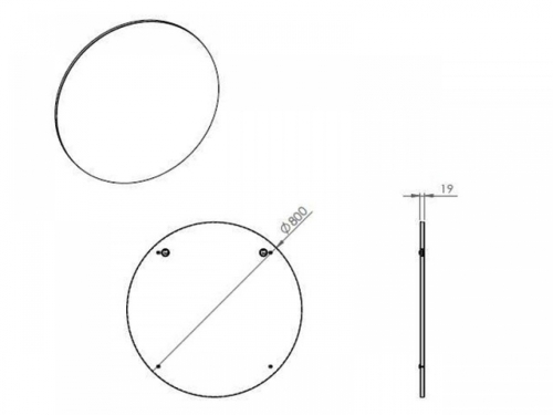 Arezzo Design Kerek tükör 80 cm AR-166831