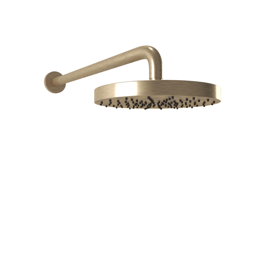 Bugnatese KOBUK Kerek zuhanyfej 20 cm átmérővel, 40 cm-es zuhanykarral bronz szín 93848BR