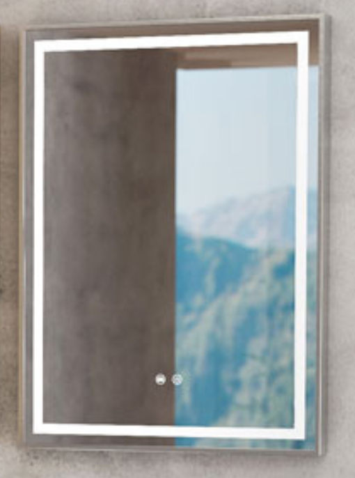 Tboss Floating Mirror Aura tükör páramentesítővel, érintőgombos vezérléssel fekvő 70x60 cm