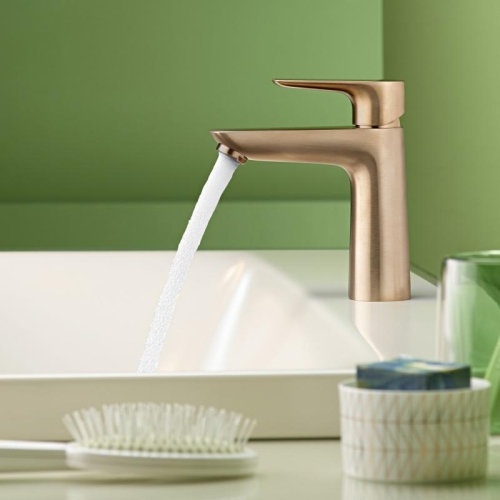 Hansgrohe Talis E Egykaros mosdócsaptelep 110 lefolyógarnitúra nélkül, szálcsiszolt bronz 71712140