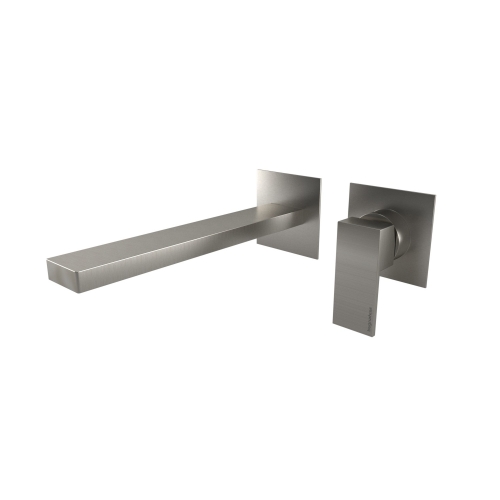 Bugnatese Tetris fal alatti mosdócsaptelep 21 cm kifolyóval, szálcsiszolt nikkel 9165NS
