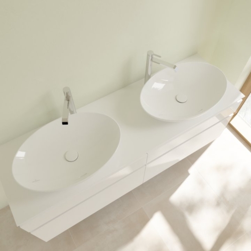 Villeroy and Boch Loop & Friends Surface 62x42 cm ráültethető mosdó CeramicPlus felülettel 4A4800R1