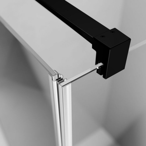 Radaway Nes Black DWJ II 110 cm balos zuhanyajtó, fekete 10036110-54-01L