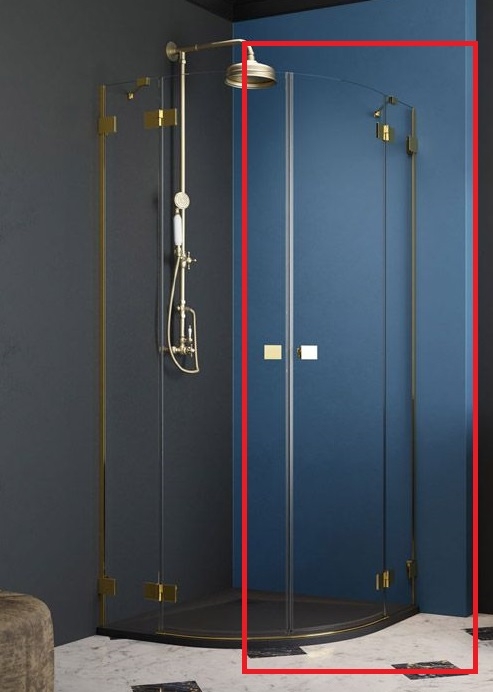 Radaway Essenza Pro Gold PDD 80 J zuhanykabin (egy ajtó), jobbos 10095080-09-01R