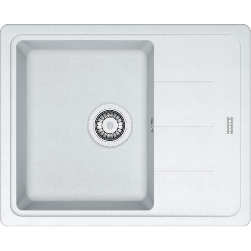 Franke Basis gránit mosogató 620x500 mm, fehér 114.0285.103
