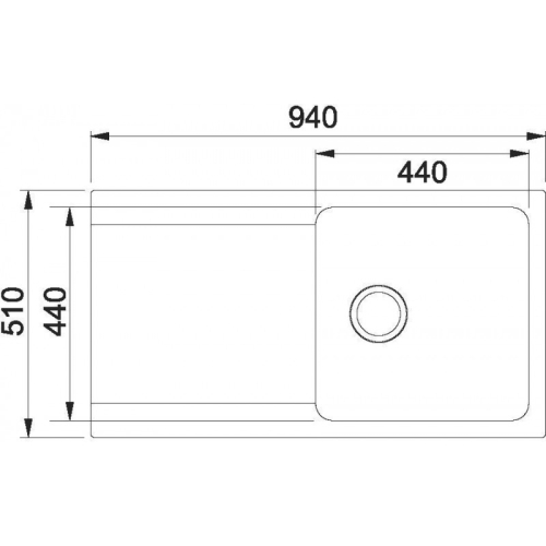 Franke Orion Tectonite mosogató 940x510 mm, szürke 114.0442.824