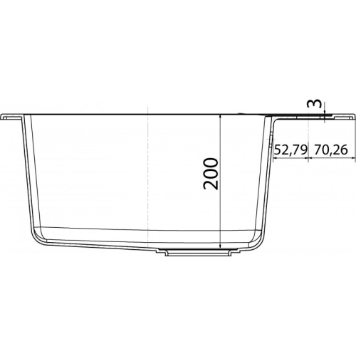 Franke Sirius Tectonite mosogató 560x530 mm, kávé 114.0264.013