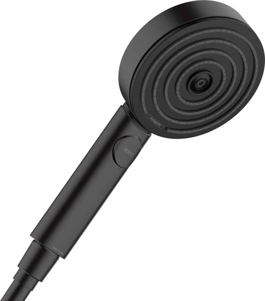Hansgrohe Pulsify Select Kézizuhany 105, 3 jet Relaxation, EcoSmart, matt fekete 24111670