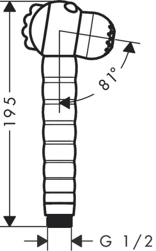 Hansgrohe Jocolino Gyerek kézizuhany krokodil, 2 jet 28788570