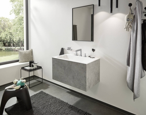 Hansgrohe Finoris mosdócsaptelep 110, push-open lefolyógarnitúrával, króm 76033000