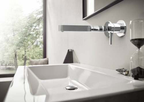 Hansgrohe Finoris egykaros mosdócsaptelep falsík alatti szereléshez, 22,5 cm-es kifolyóval, króm 76050000
