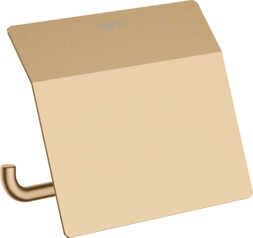 Hansgrohe AddStoris wc papír tartó fedlappal, szálcsiszolt bronz 41753140