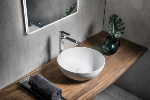 Sapho FORMIGO beton mosdó, átm:39cm, fehér FG031