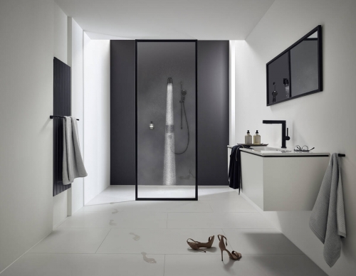 Hansgrohe Pulsify Fejzuhany 105, 1 jet, matt fekete 24130670