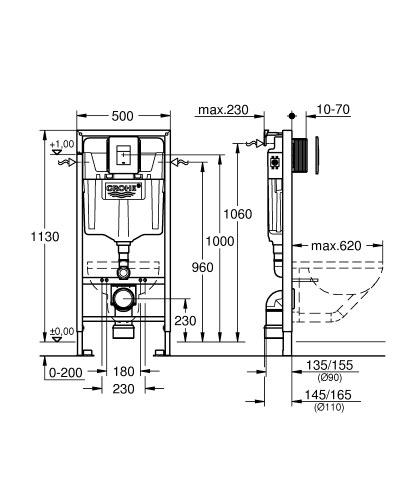 Grohe Rapid SL 5 az 1-ben WC szett 38827000