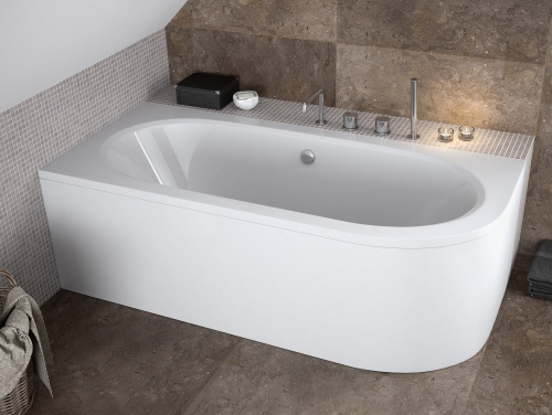 Besco AVITA 180 cm univerzális kád előlap, fehér OAV-180-NS