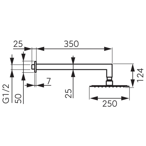 Ferro zuhanykar Slimline fejzuhannyal NPT14