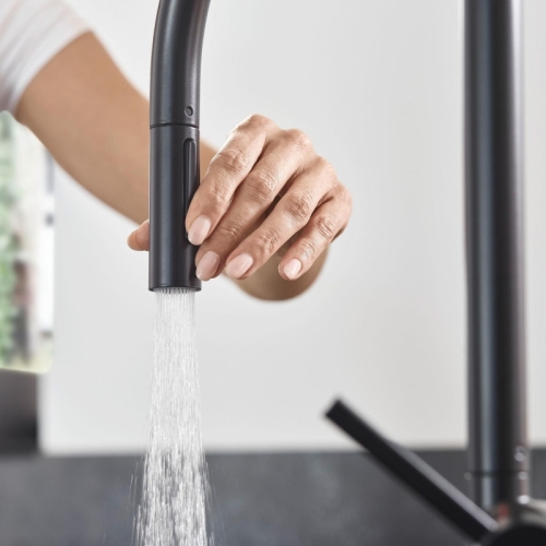 Hansgrohe Talis M54 egykaros konyhai csaptelep 210, matt fekete 72842670