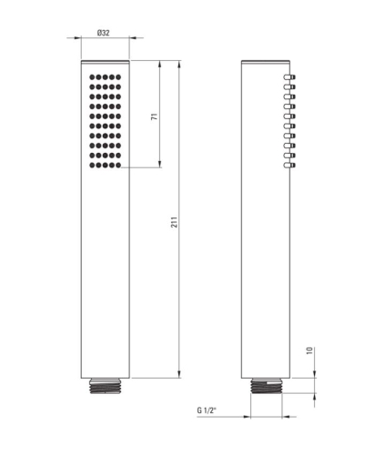 Deante Hiacynt kézizuhany NQH A51S