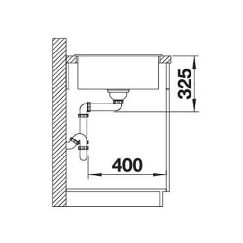 BLANCO ZIA XL 6S Compact silgranit mosogató, palaszürke 523274