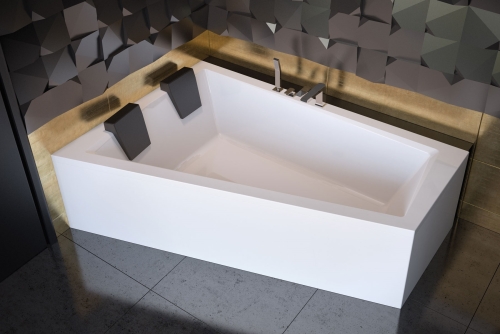 Besco INTIMA DUO 180 cm univerzális elő-és oldallap, fehér OAID-180-NS