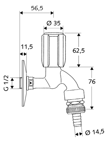 SCHELL SECUR kifolyószelep 033520699