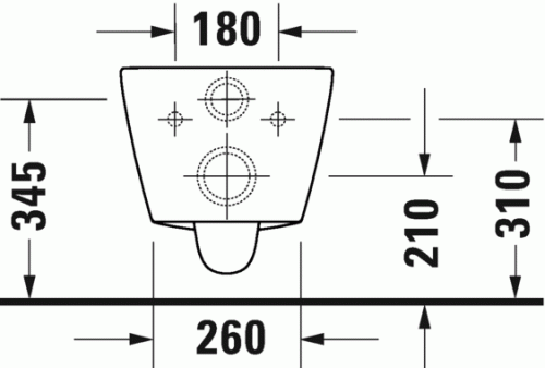 Duravit D-Neo öblítőperem nélküli Duravit Rimless fali wc 2577090000