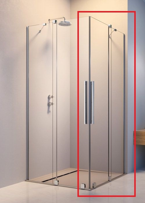 Radaway Furo KDD 100 J zuhanykabin (egy ajtó), jobbos 10105100-01-01R