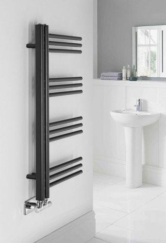 Sapho DORLION fürdőszobai radiátor, 500x900mm, matt fekete 1130-20