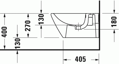 Duravit D-Neo fali bide 229415 (2294150000)