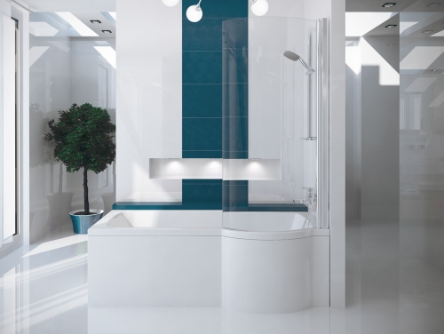 Besco INSPIRO 170 cm univerzális kád elő-és oldallap, fehér OAI-170-II