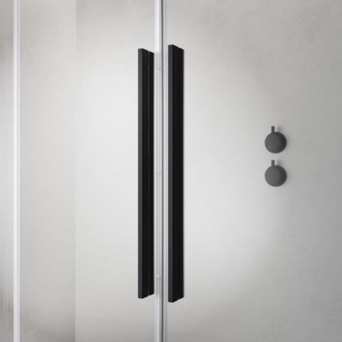 Radaway Furo Black KDD 100 B zuhanykabin (egy ajtó), balos 10105100-54-01L