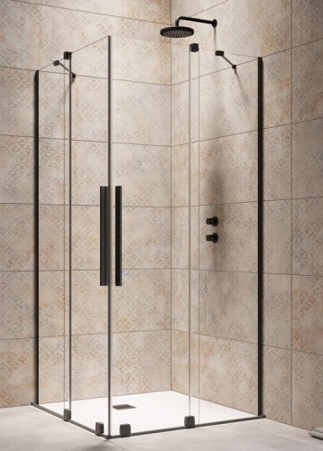 Radaway Furo Black KDD 120 J zuhanykabin (egy ajtó), jobbos 10105120-54-01R